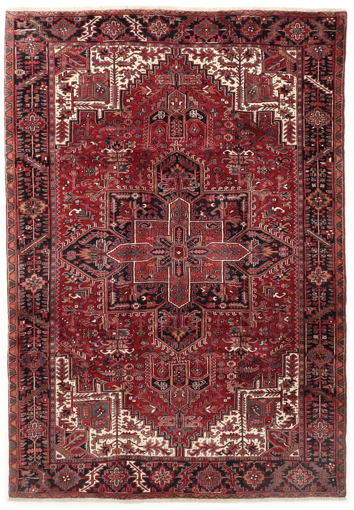 Heriz Tappeto persiano 370x260 (Iran) Annodato A Mano
