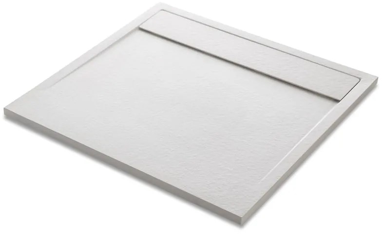 Piatto doccia SENSEA in resina Neo bianco L 100 x L 100 x H 3 cm opaco effetto pietra