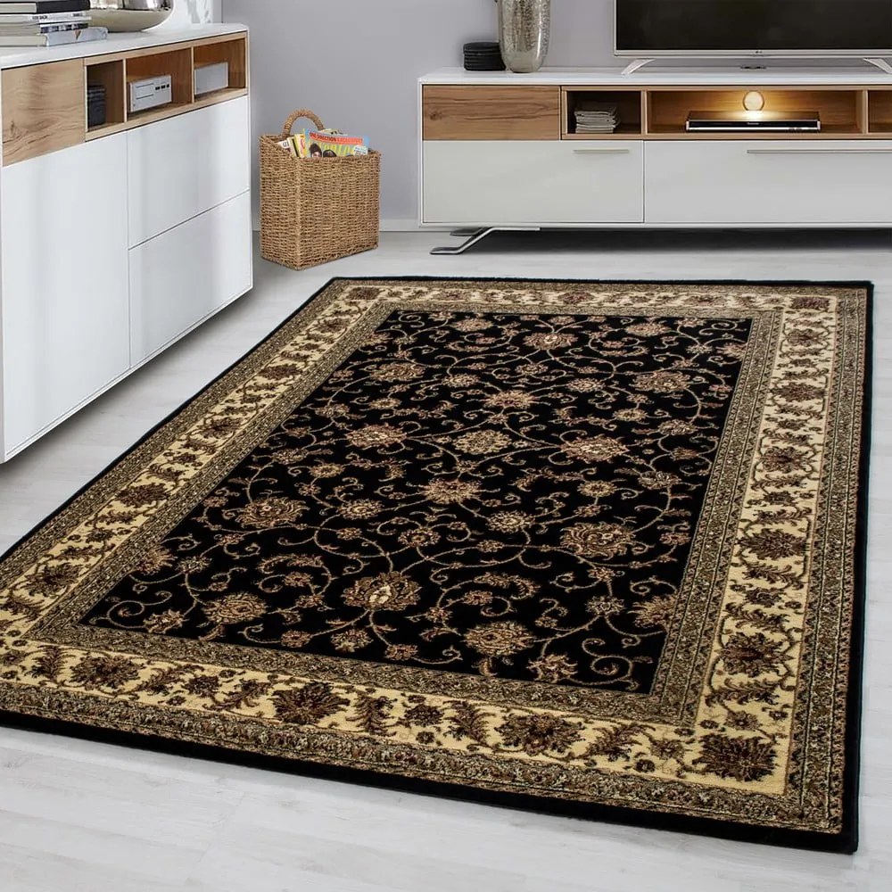 Tappeto in nero e oro 160x230 cm Marrakesh - Ayyildiz Carpets
