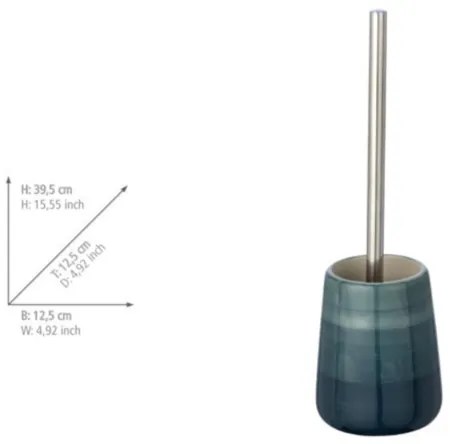WENKO 22648100 - Set WC POTTERY 12,5x39,5 cm turchese