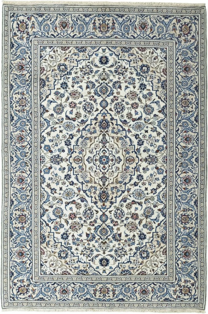 Kashan Tappeto persiano 200x300 Beige (Iran) Annodato A Mano