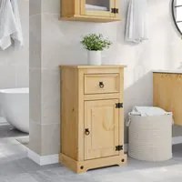 Mobile da Bagno Corona 45x33x80 cm in Legno Massello di Pino 4013400