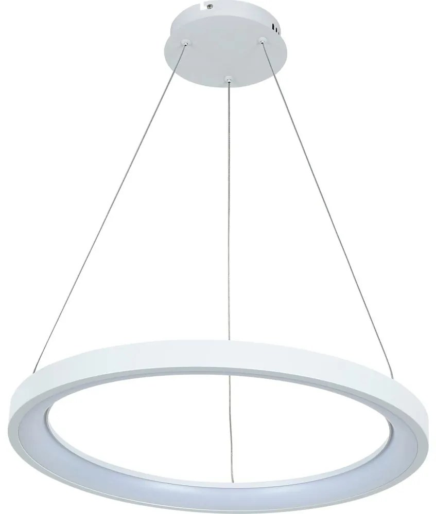 Brilagi - Lampadario a sospensione LED dimmerabile FALCON SLIM LED/42W/230V Ø 50 cm bianco + telecomando