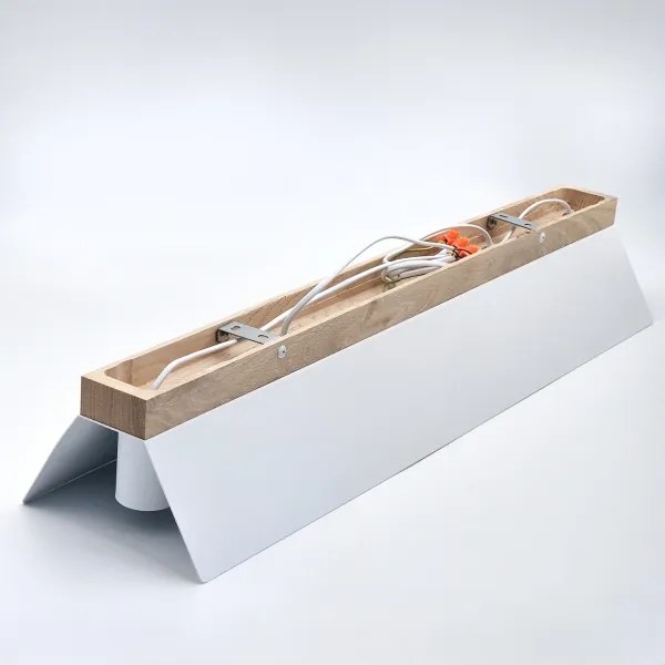 Plafoniera ESME 5xE27/15W/230V bianco/quercia