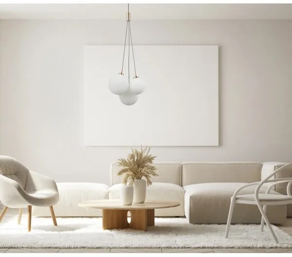 ITALUX PND-54456-3-HB - Lampadario a sospensione con filo PERLOS 3xG9/5W/230V