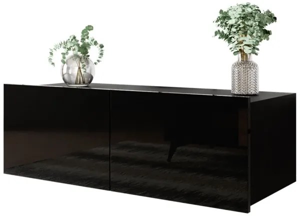 Armadio a muro CALABRINI 34x105 cm nero