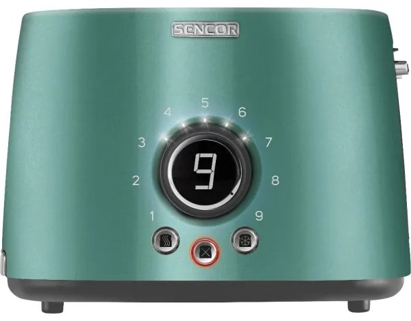 Sencor - Tostapane a due fessure con griglia riscaldante 1000W/230V verde menta