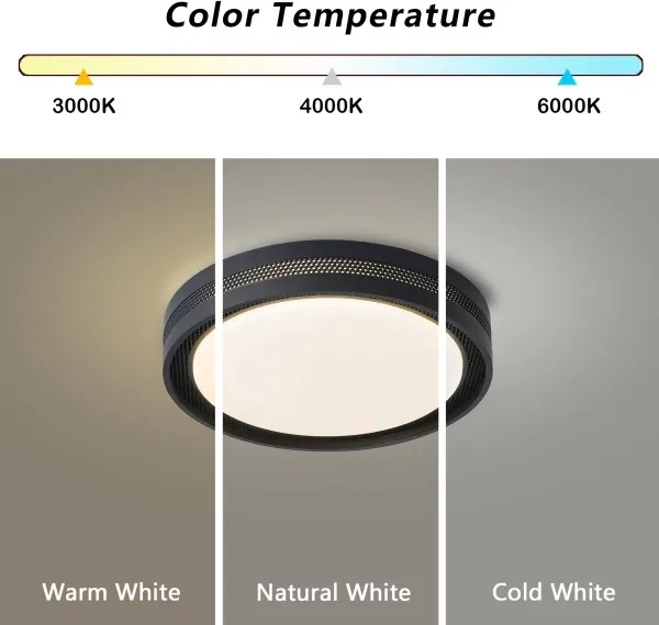 Brilagi - Plafoniera LED dimmerabile KREON LED/54W/230V 3000-6000K nero Ø 38 cm + telecomando