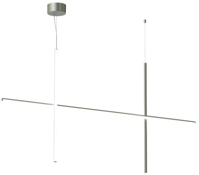 Flos Coordinates Suspension 2 lampada led Da Soffitto a luce diffusa Argent Moon