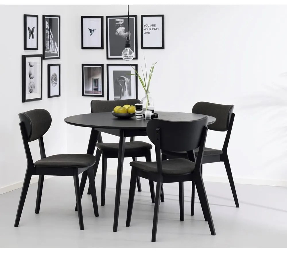 Tavolo da pranzo nero , ∅ 115 cm YuRAi - Rowico