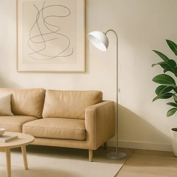 Lampada da terra ZACK 1xE27/15W/230V beige