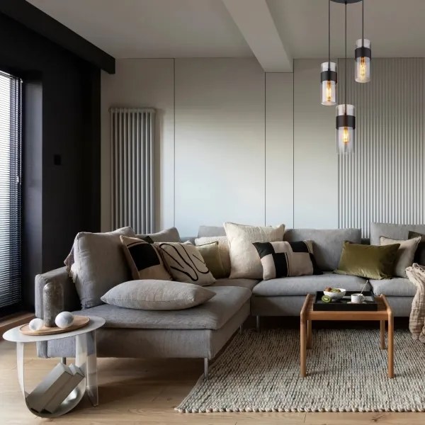 Globo 15718-3 - Lampadario a sospensione con filo SCARFINA 3xE27/60W/230V