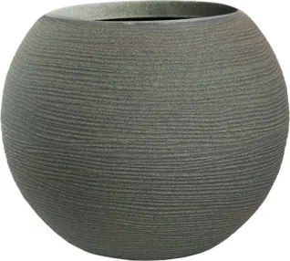 Vaso in resina da esterno interno tondo a sfera d.40x33h Botticelli Verde