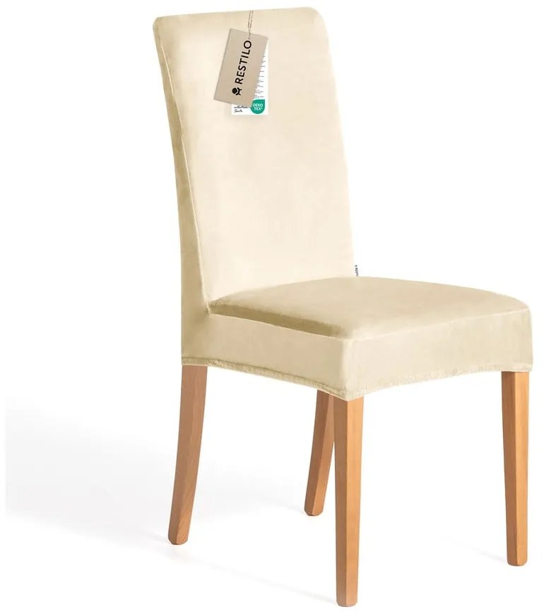 Coprisedia beige con rivestimento elastico per sedie 48 cm Sento – Restilo