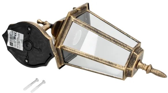 Applique da esterno 1xE27/60W/230V IP44 dorata