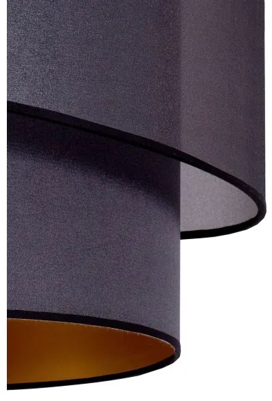 Duolla - Lampadario a sospensione con filo PARIGI 1xE27/15W/230V diametro 40 cm nero/oro