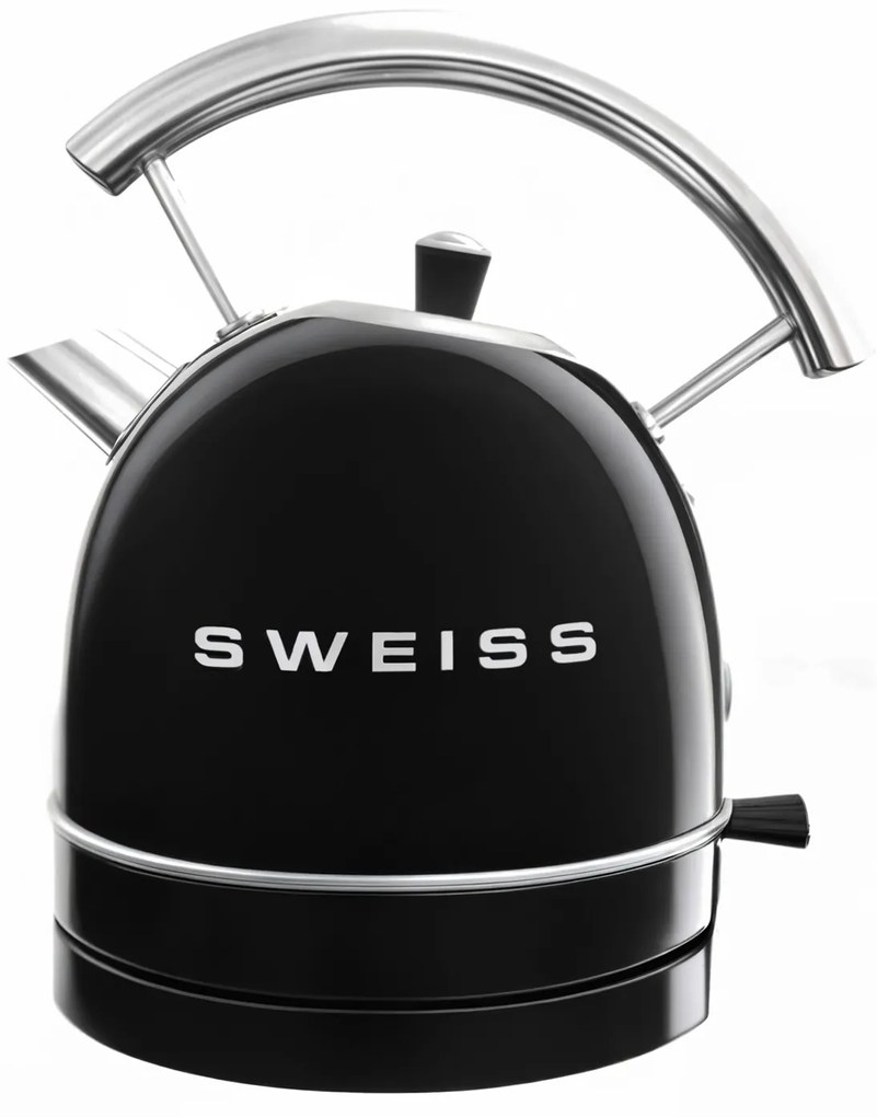 Bollitore elettrico 1,8 L vintage nero Sweiss