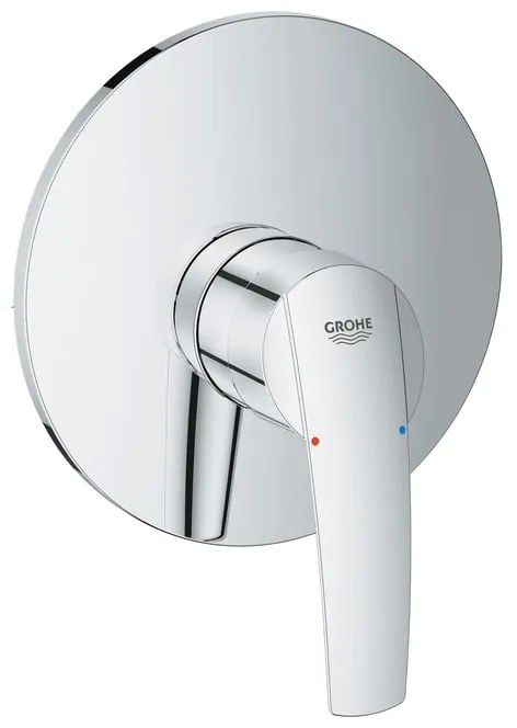 Rubinetto per doccia getto laminare cristallino a 2 manopole Start New cromo lucido GROHE