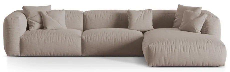 Divano angolare componibile beige (angolo destro) Martina - Micadoni Home