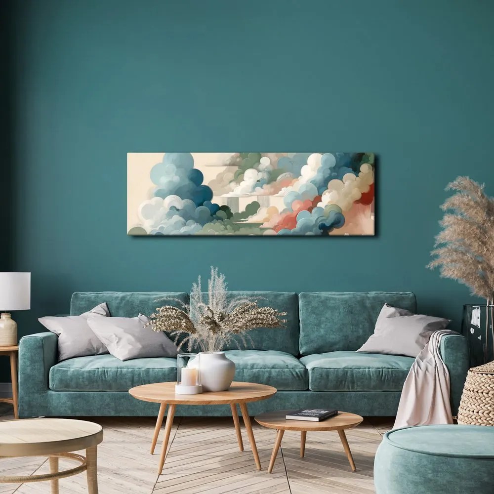 Quadro su tela – Cielo astratto pieno di forme e colori