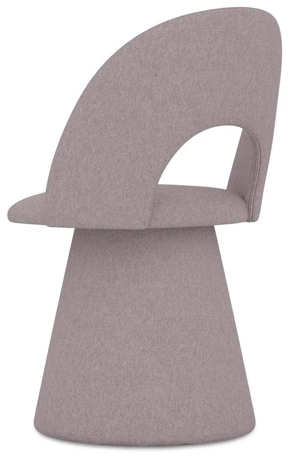 Sedia da pranzo lavanda in imbottito Kalo – Makamii