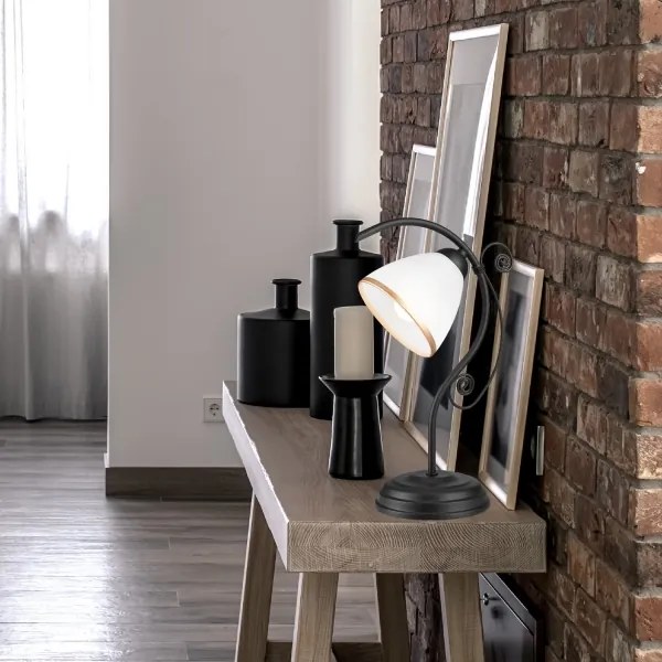 Lampada da tavolo RETRO II 1xE27/60W/230V nero