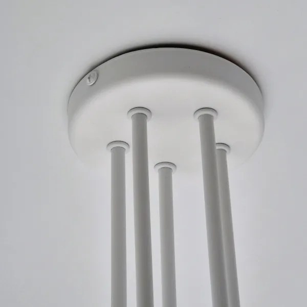 Lampadario a plafone MATYLDA 5xE27/60W/230V bianco