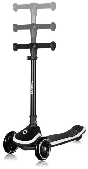 Lionelo - Monopattino per bambini MEY 3xAAA Nero Onice