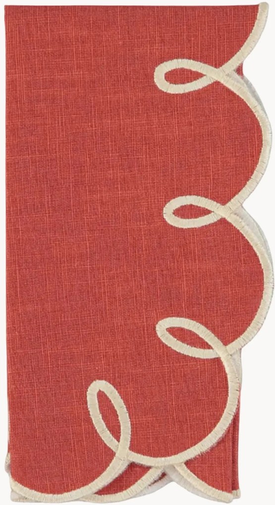 Tovagliolo con bordo ricamato Lisboa