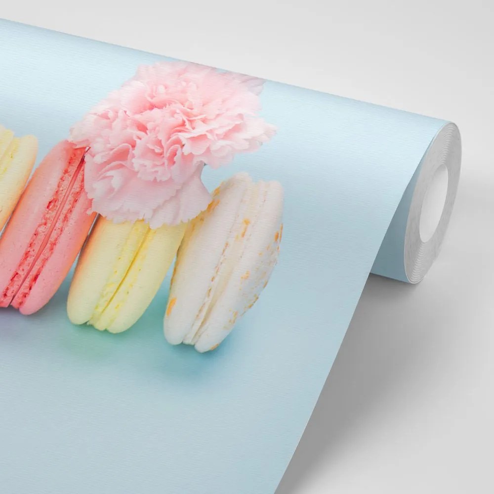 Carta da parati autoadesiva – Macarons deliziosi