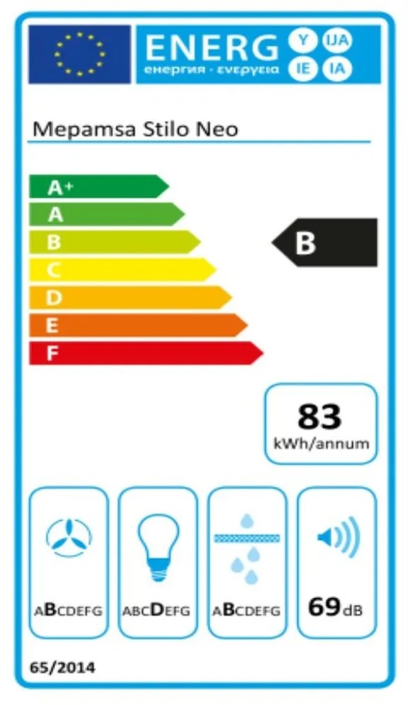 Cappa Classica Mepamsa Stilo Neo 90 cm 700 m³/h 53 dB B Acciaio