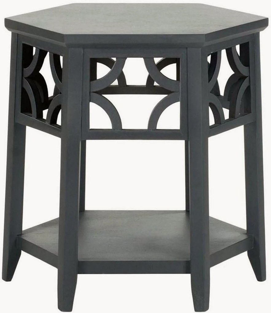 Tavolino rotondo in legno di bayur Lauren