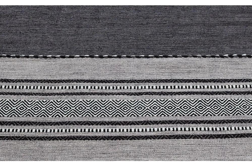 Tappeto in cotone grigio scuro, 60 x 200 cm Antique Kilim - Webtappeti