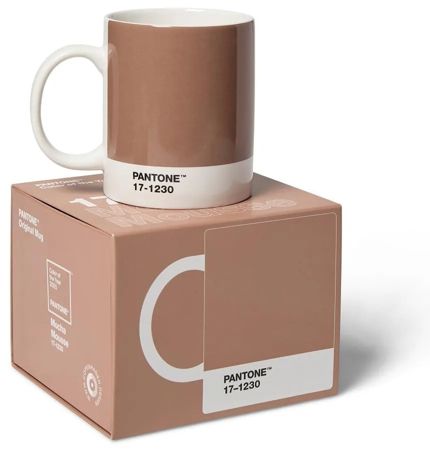 Tazza in ceramica marrone chiaro 375 ml Mocha Mousse 17-1230 - Pantone