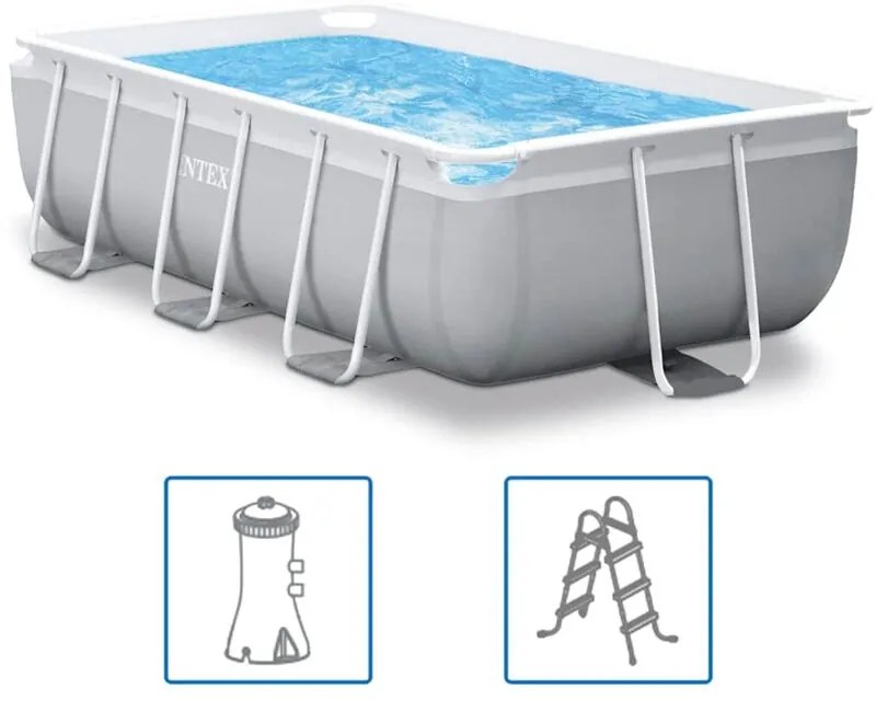 Intex - Set Piscina Prism Frame Rettangolare 300x175x80 cm