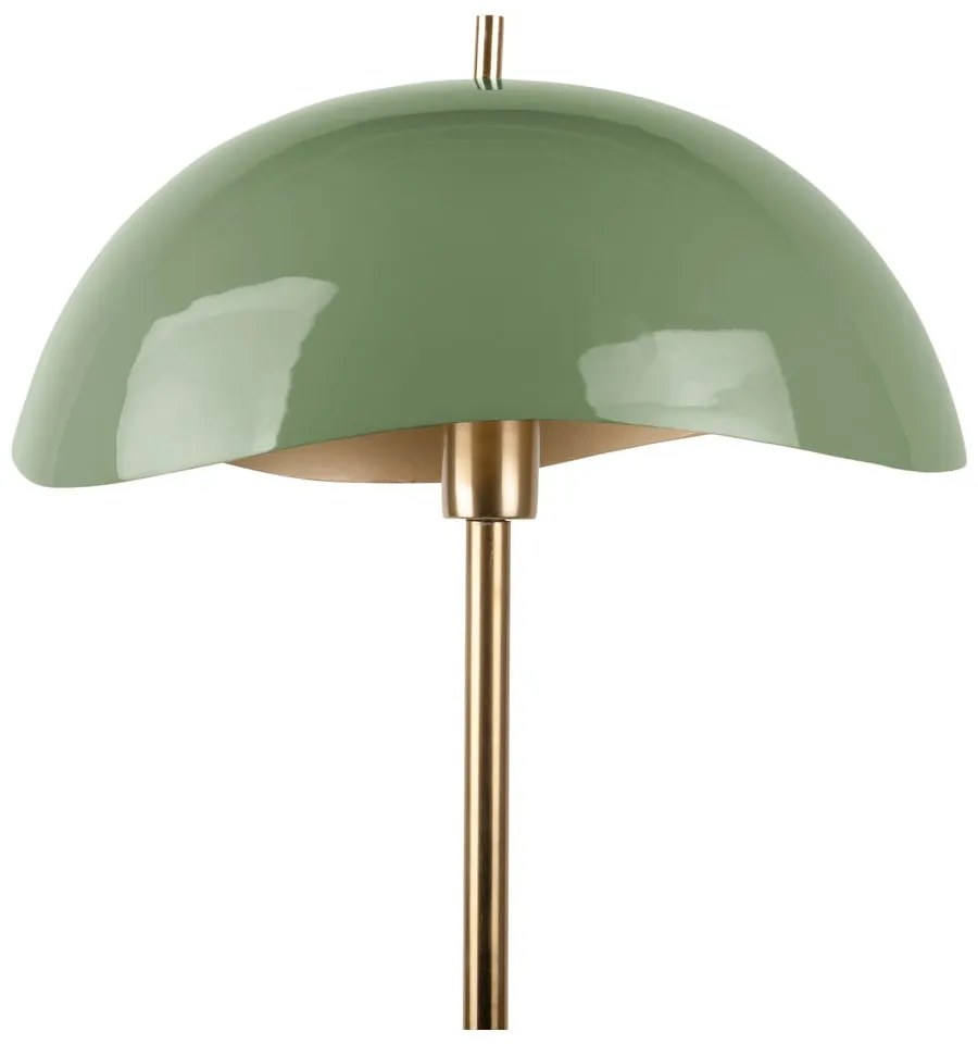 Lampada da terra con paralume in metallo verde e oro (altezza 154 cm) Waved - Leitmotiv