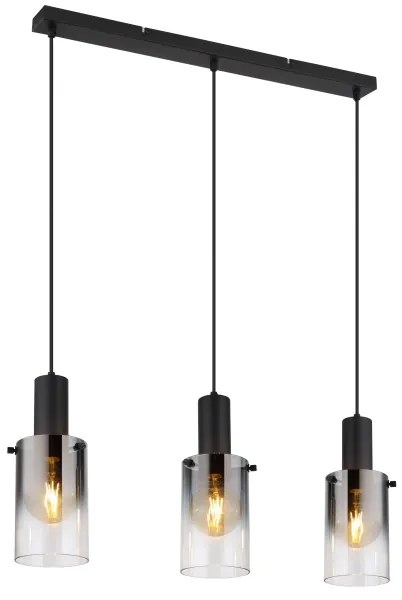 Globo 15907-3H - Lampadario a sospensione con filo FLORENTINA 3xE27/40W/230V nero