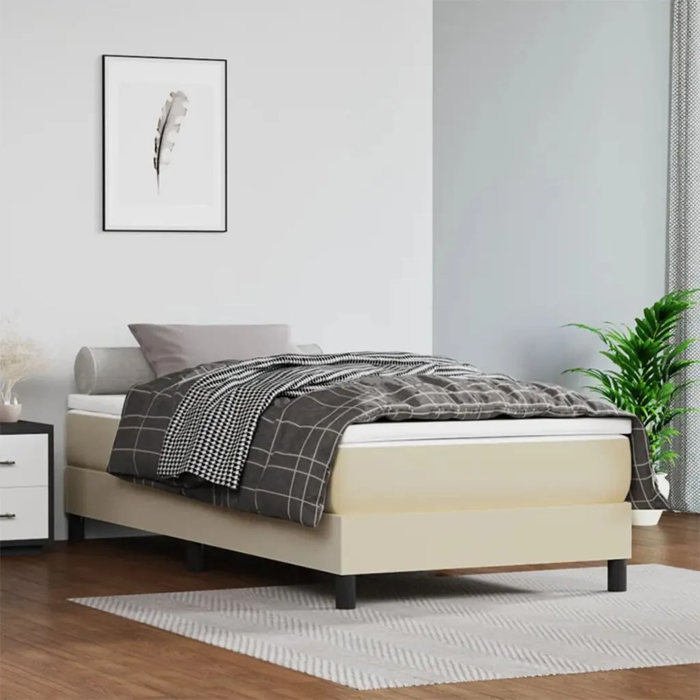 Materasso A Molle Crema 100x200x20 Cm İn Similpelle /