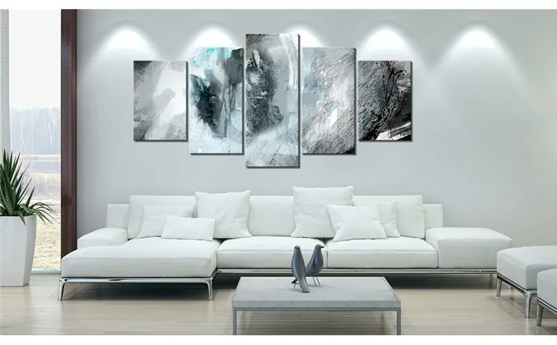 Quadro Blue Moon  Colore Blu, Dimensioni e Misure 100x50