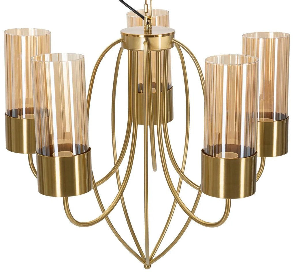 Lampadario Versailles Elegante con 5 Luci - Ø 80 cm x 103 cm