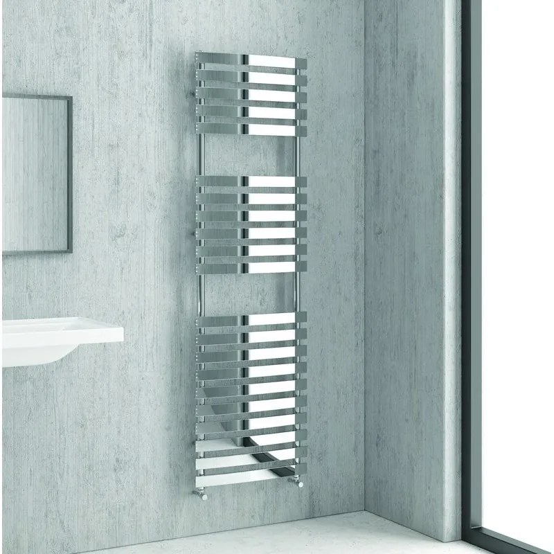 Kamalu - scalda bagno termoarredo 174x50 con tubi piatti modello kam-372