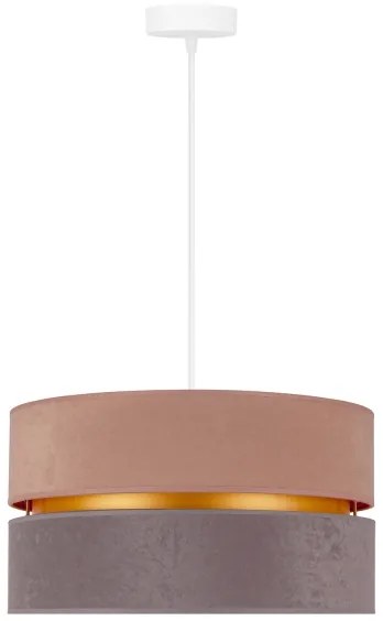 Duolla - Lampadario a sospensione con filo DUO 1xE27/15W/230V diametro 40 cm beige-grigio