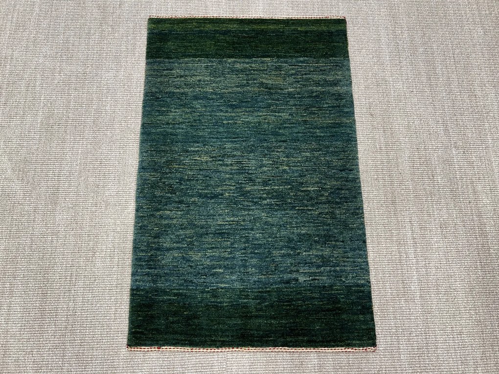 Loribaft Tappeto 90x120 Verde (Iran) Annodato A Mano