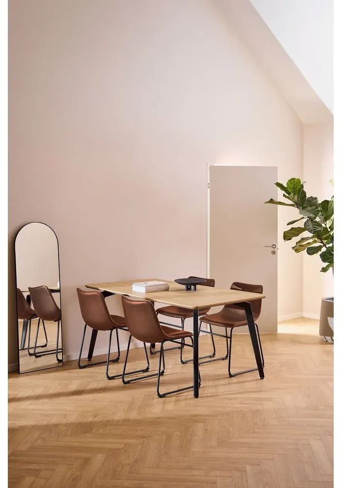 Tavolo da pranzo con piano effetto rovere 90x160 cm Cadiz - Actona