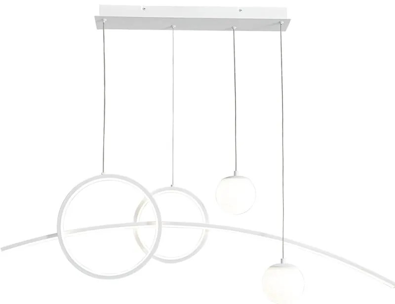Lampadario LED moderno MANILA bianco 4400 lumen