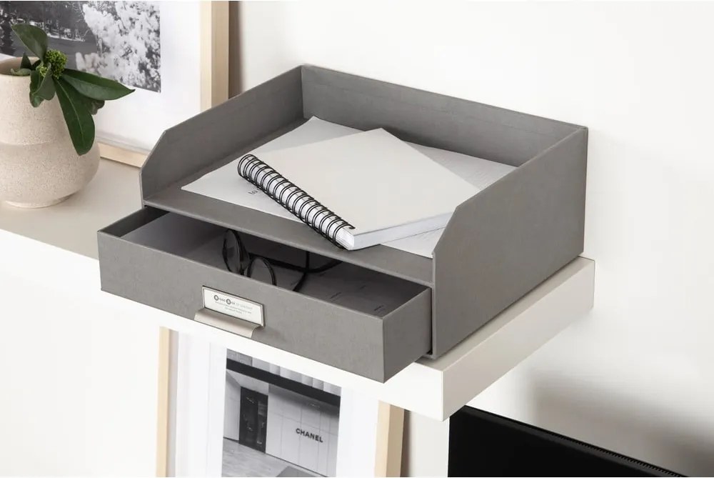 Organizzatore di documenti in cartone con cassetto Walter - Bigso Box of Sweden