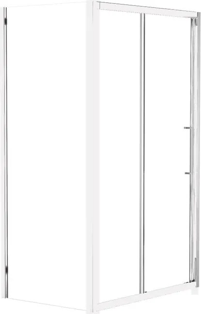 Lato fisso per box doccia Record L 77-79 x H 195cm, Sp. 6 mm vetro trasparente profilo bianco