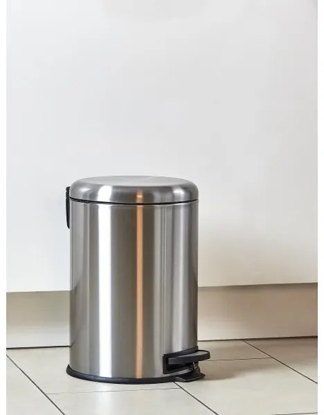 WENKO 22704100 - Cestino LEMAN 30,5x44 cm inox/satinato/nero