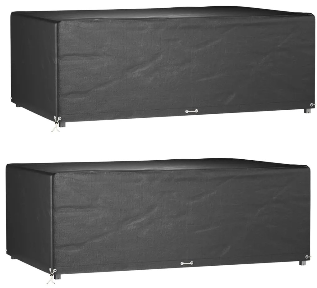 Copri Mobili Giardino 2pz 12occhielli 213x132x75cm Rettangolare /