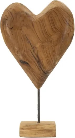 Scultura Dobu In Teak Riciclato Cm 25X12X45 (Pezzi Unici - Non Rip. In Serie)